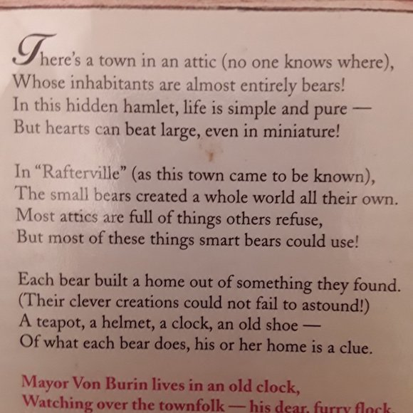 RAFTERVILLE Mayor Von Burin's Mantel Clock NIB - Picture 6 of 7